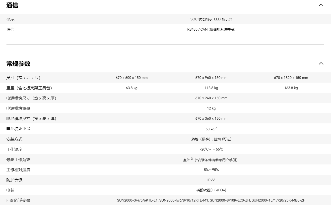 華為智能分布式儲能 LUNA2000-15-S0 華為智能分布式儲能 LUNA2000-15-S0